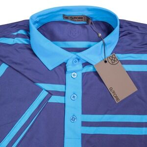 NEW G/FORE Floral Golf Performance‎ Polo Shirt Wicking Stretch Mens L MSRP $120